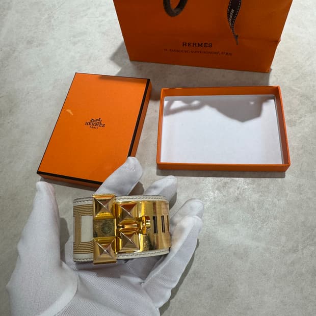 [정품] 에르메스 메도르 브레이슬릿 T2 금장 팔찌