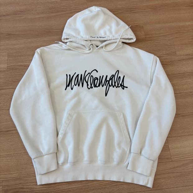 마크곤잘레스 화이트 후드티 S
