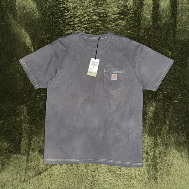 [M] 칼하트 WIP 핸드 다잉 루즈 핏 포켓 티셔츠
