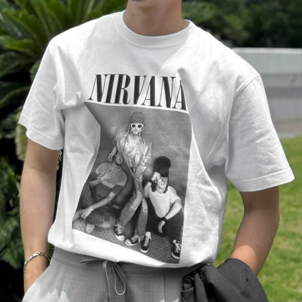 굿락스피드 너바나 코트 커베인 빈티지 밴드티 반팔 티셔츠 L