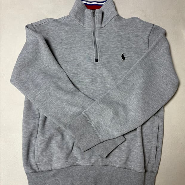 폴로 반집업 그레이M