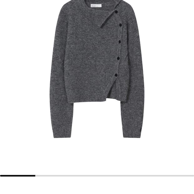 미세키서울 사이드 버튼 니트