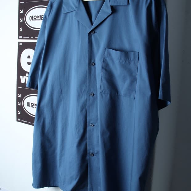 (XL-2XL) 유니클로 반팔 카라 티셔츠 셔츠 남방 브이넥-H32341