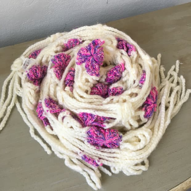  crochet knit muffler