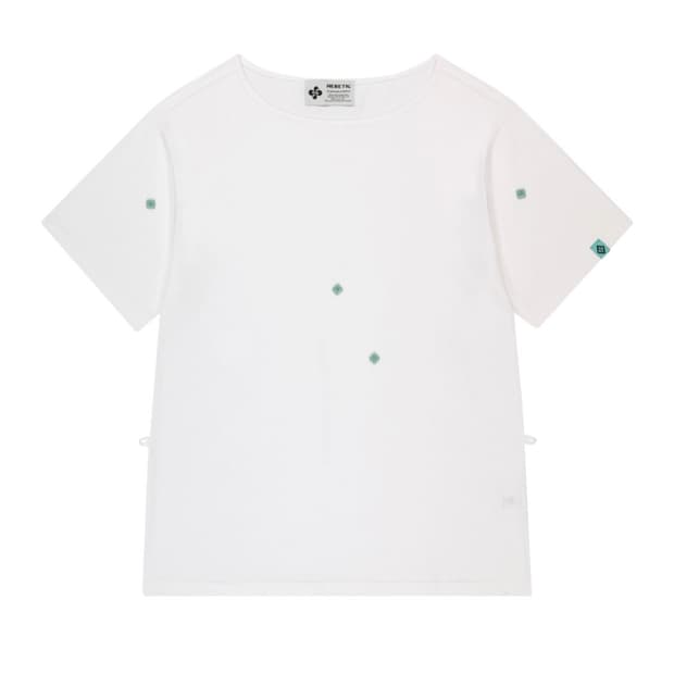 헤레틱 버튼 티셔츠 BUTTON T-SHIRT / white