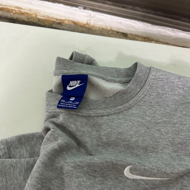 XXL 나이키 USA 그레이 기본로고 코튼 맨투맨