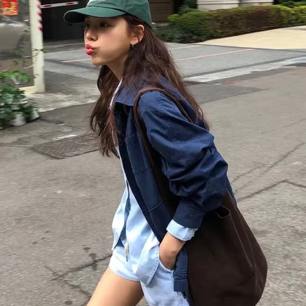 가격내림 ! 앤유 베릭 가먼트 워싱 블루종 점퍼 (다크 그린)