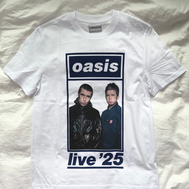 오아시스 2025 내한공연 공식 MD 티셔츠 s (미착)
