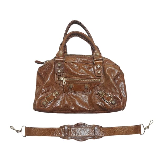 빈티지 레더 투웨이백 