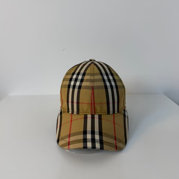 버버리 빈티지 체크 볼캡