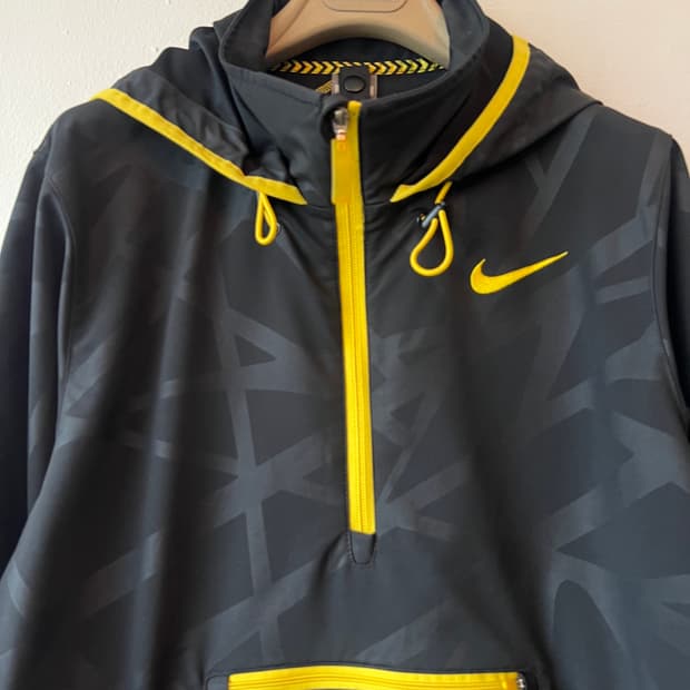 나이키 남성 블랙 아노락후드티 바람막이티셔츠