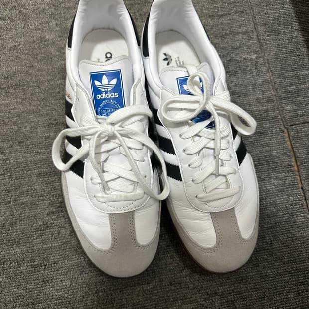 아디다스 삼바 og 클라우드화이트 265