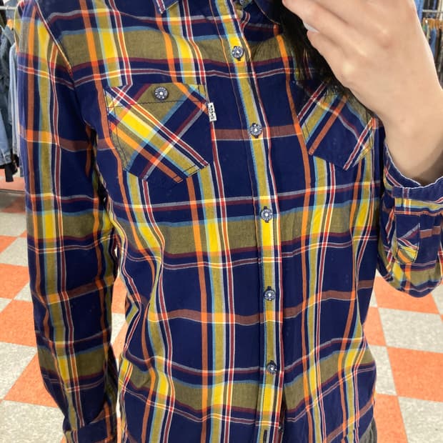 리바이스 체크셔츠