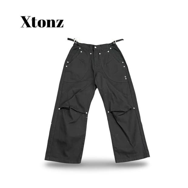 (30)엑스톤즈셔링블랙카고팬츠