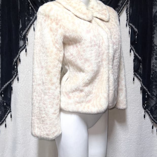 리즈리사 호피 밤비 레오파드 퍼자켓 코트 라떼갸루 로맨틱 로걀 핀터 히메