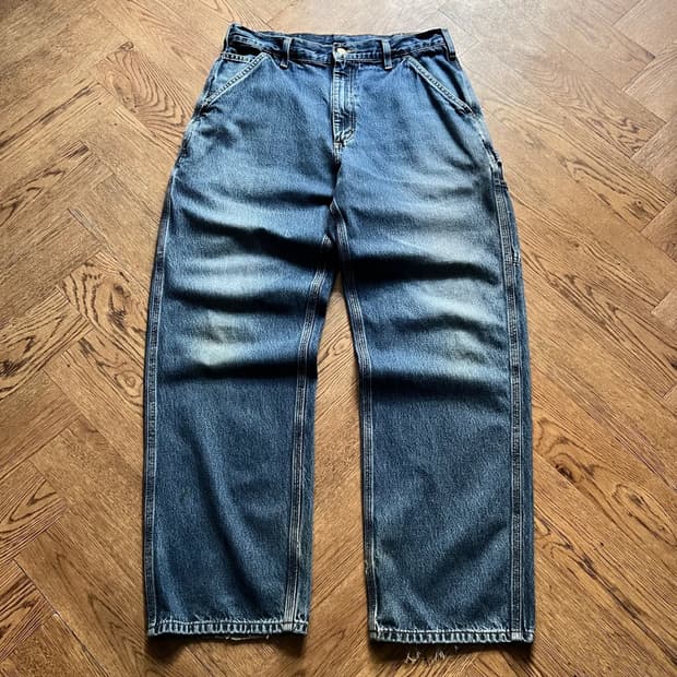 [33]칼하트 USA 빈티지 워싱 카펜터 싱글니 워크 데님 팬츠