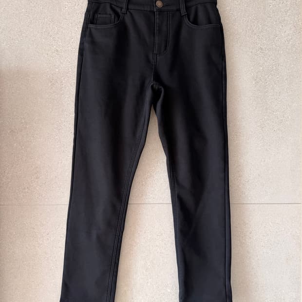 여성 기모 안감 블랙 바지