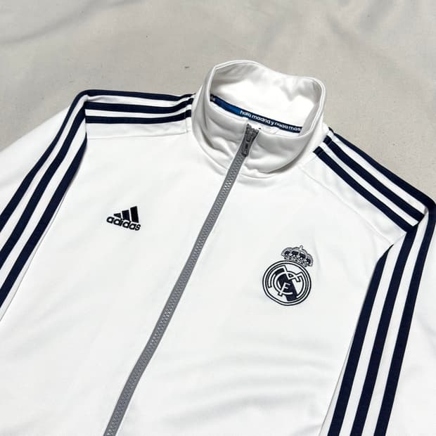 M 아디다스 레알마드리드 네이비라인 화이트 트랙탑