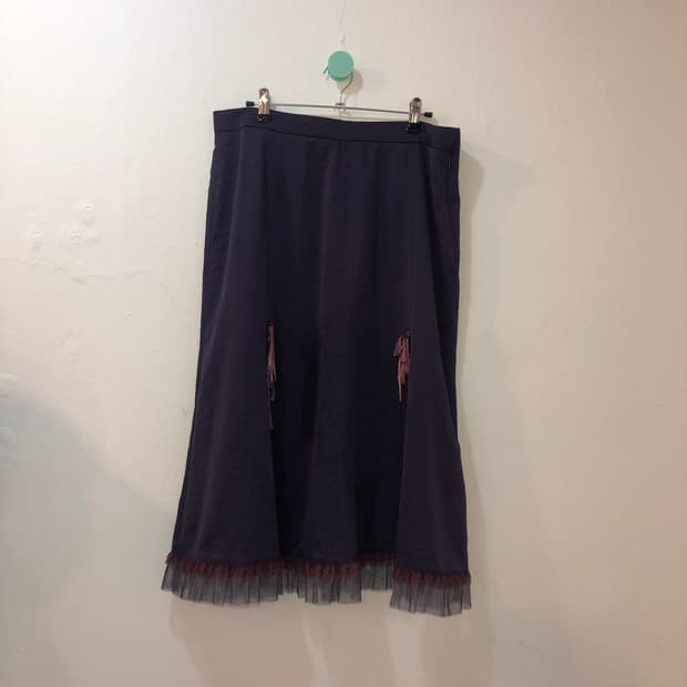 Vintage 💿 Ageratum frill ribb