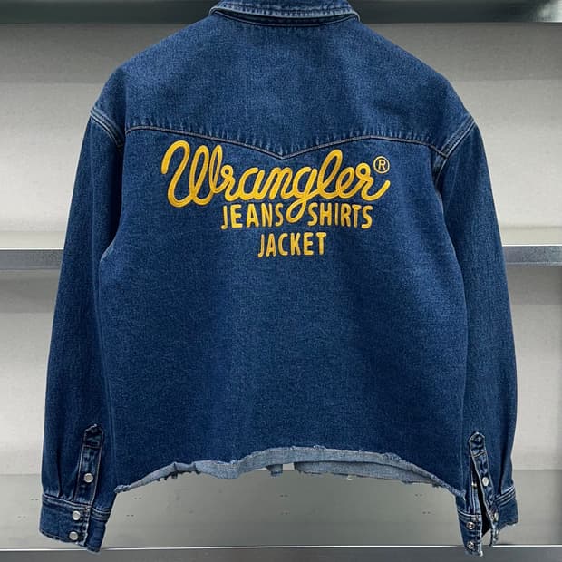 (WOMEN)WRANGLER 세미 크롭셔츠-M2427