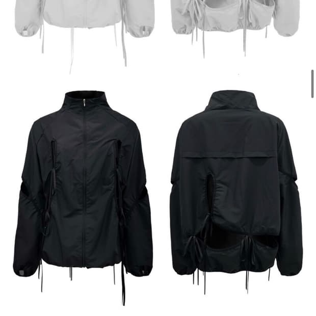 NACHE CUT-OUT WIND BREAKER black 