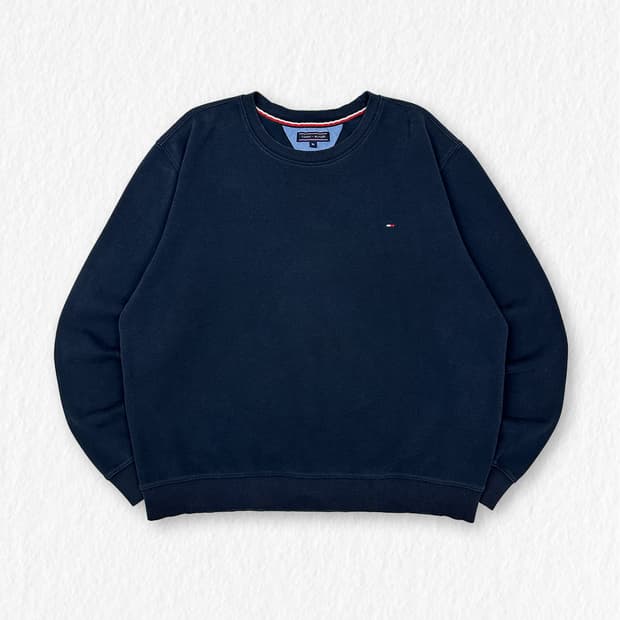 타미힐피거 맨투맨 네이비