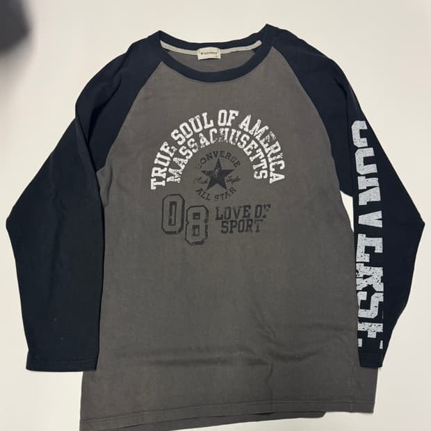 일본 컨버스 올스타 빅사이즈 나그랑 롱슬리브 2XL ~ 3XL