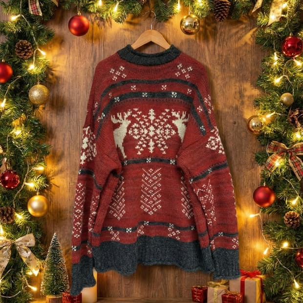 루돌프 크리스마스스웨터
