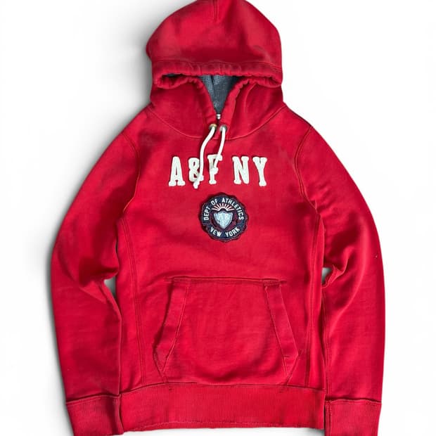 아베크롬비 핏치 Abercrombie Fitch 후드티 레드 M