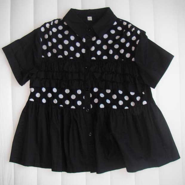 도트 블라우스