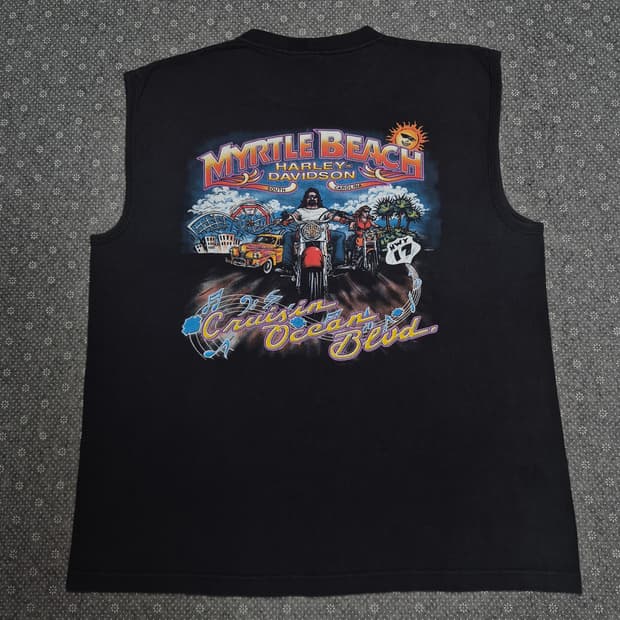 [XL]00s US made 할리데이비슨 머틀비치 딜러샵-A122