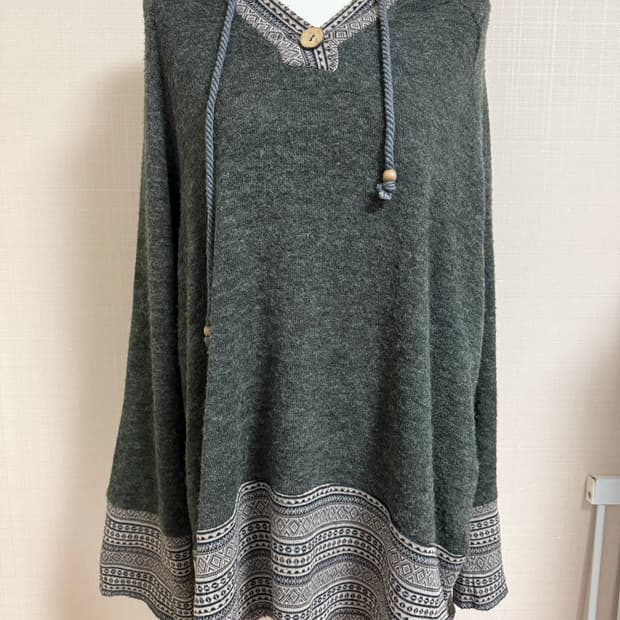 일본빈티지 여성 후드니트