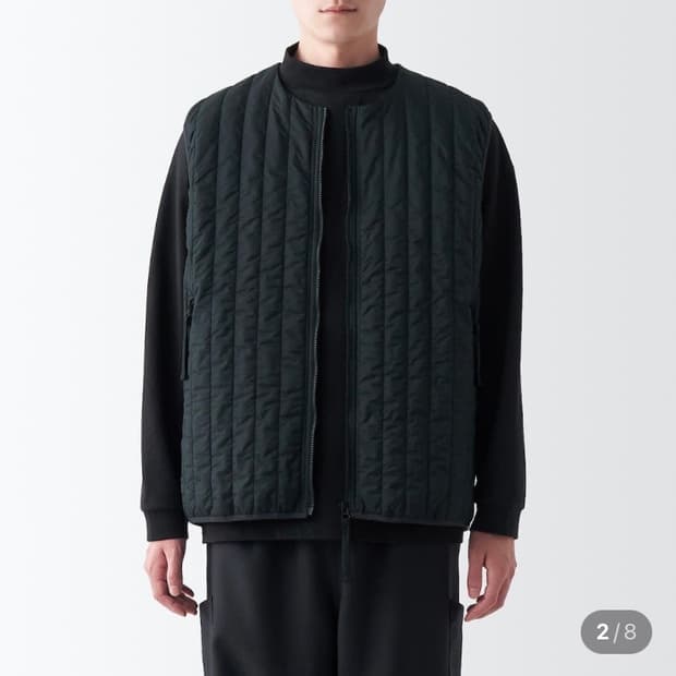 Muji labo 무인양품 라보 안솜 패딩 조끼 베스트 M