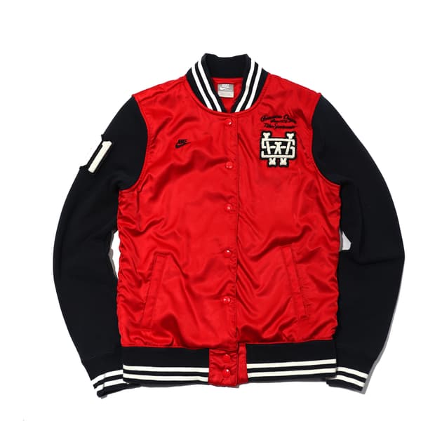 NIKE 배색 바시티 점퍼 women 90