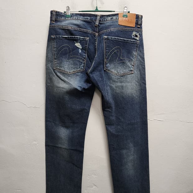 EVISU 에비수 크러쉬 NO.5 패치워크 청바지