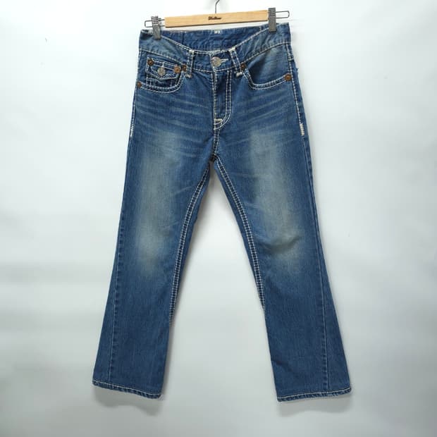 트루릴리전 여성 조이 슈퍼티 중청 데님(28)