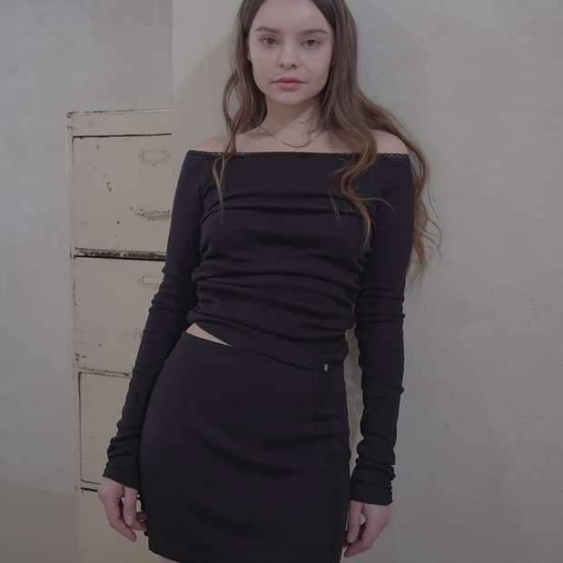 벨리아르 레이스 블랙 스커트 (새상품)