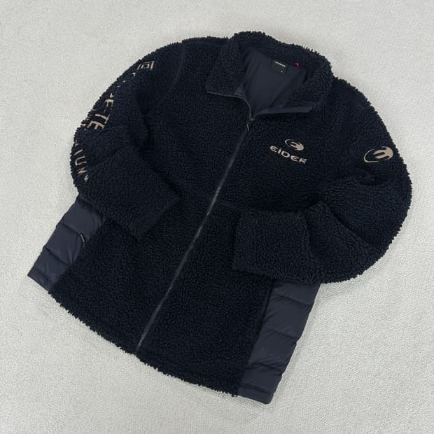 아이더 블랙 뽀글이 플리스 자켓 XL