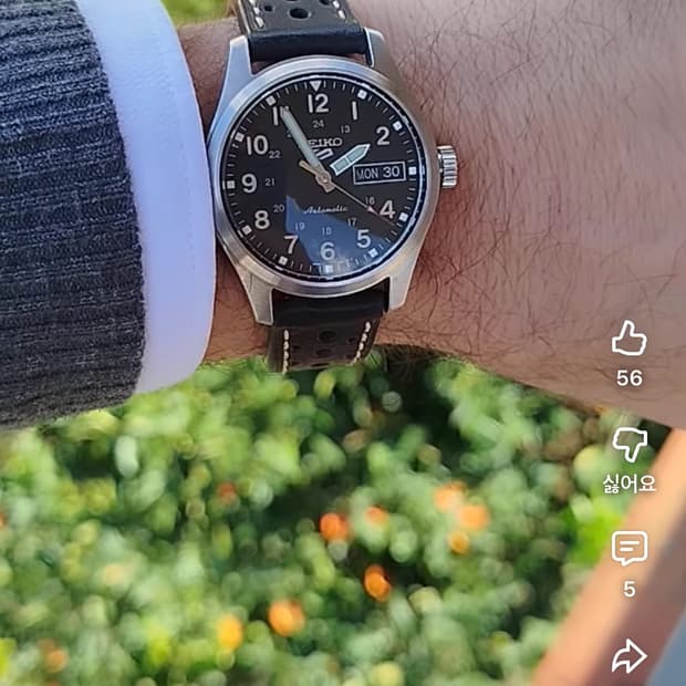세이코5 srpg35k1 필드워츠 세키필드 카키필드