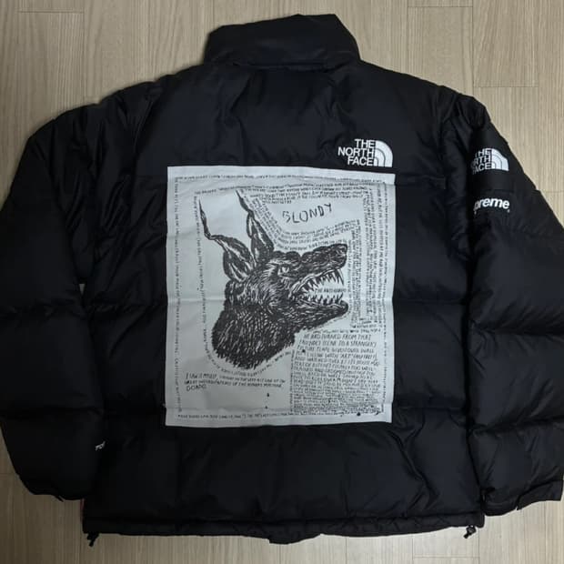 슈프림X노스페이스 개눕시 패딩 M 판매
