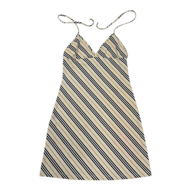 버버리 빈티지 노바체크 슬리브리스 원피스