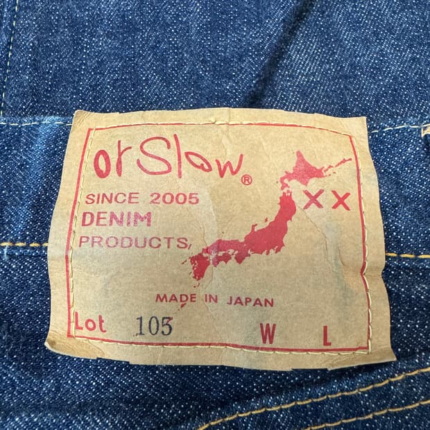 orslow 105 standard selvage denim