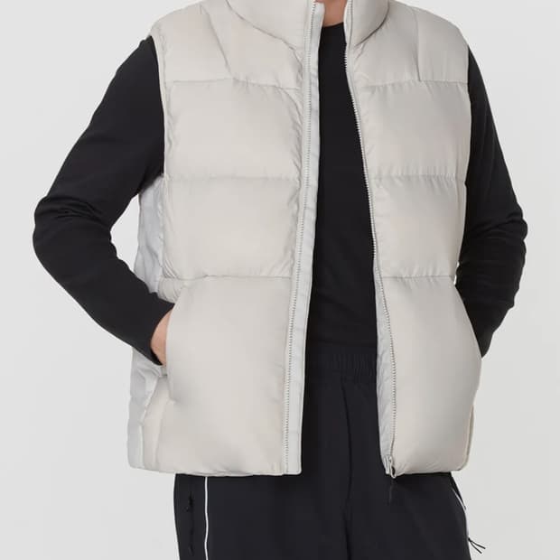 무신사 스탠다드 스포츠 패딩조끼 L