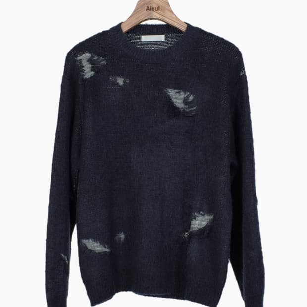 [50] 아이엘 Aieul Frag Knit_navy