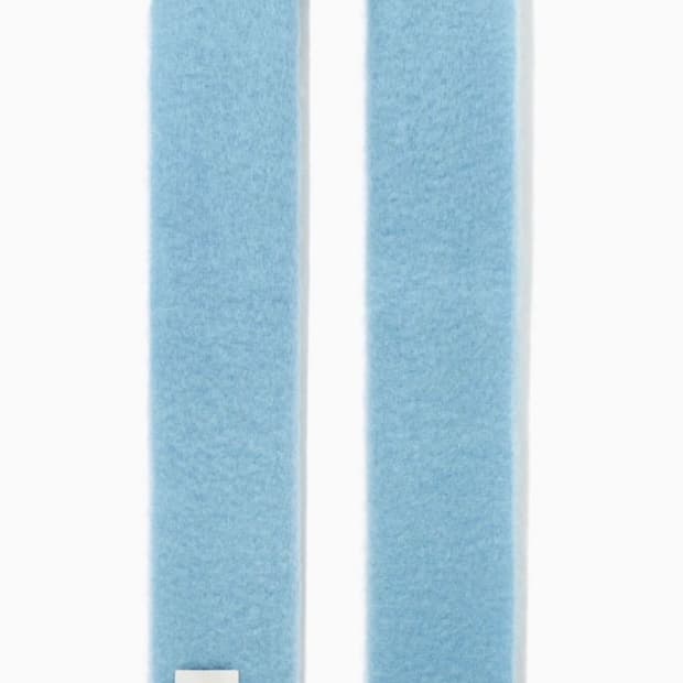 COS 오버사이즈 모헤어 블렌드 머플러 터쿼이즈