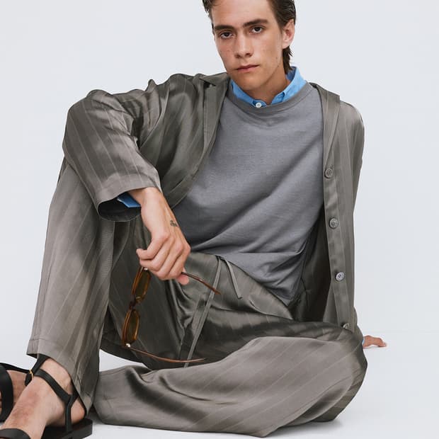 렉토 26SS 실키 라운지 셔츠 미드나잇 그레이