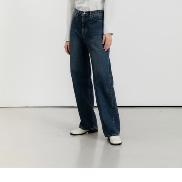 라벨아카이브 와이드 핏 데님 청바지