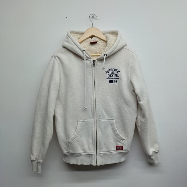 디키즈 심플 양털 후드 집업 S