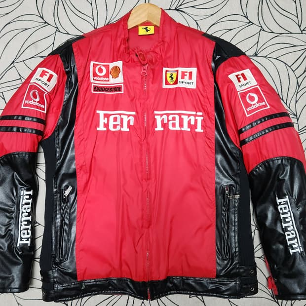페라리 레이싱 패딩자켓 M 105