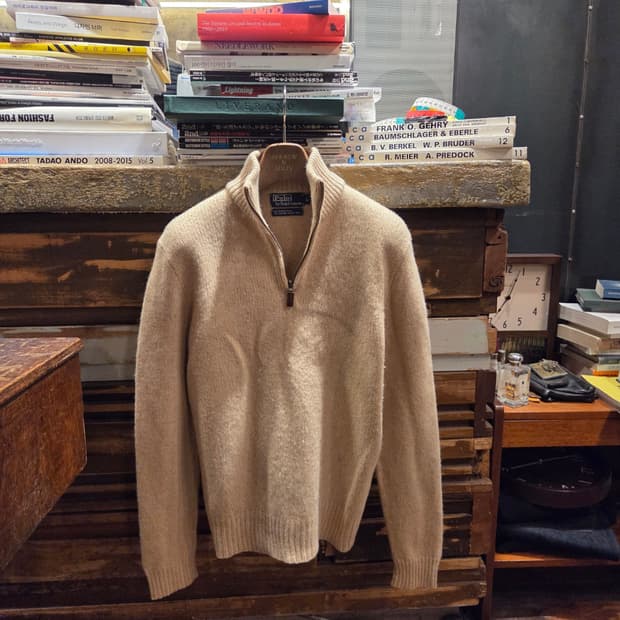 폴로랄프로렌 클래식 짚업니트